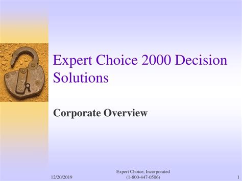 expert choice 2000